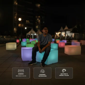 sewa kursi modular LED Furniture Circa Seat