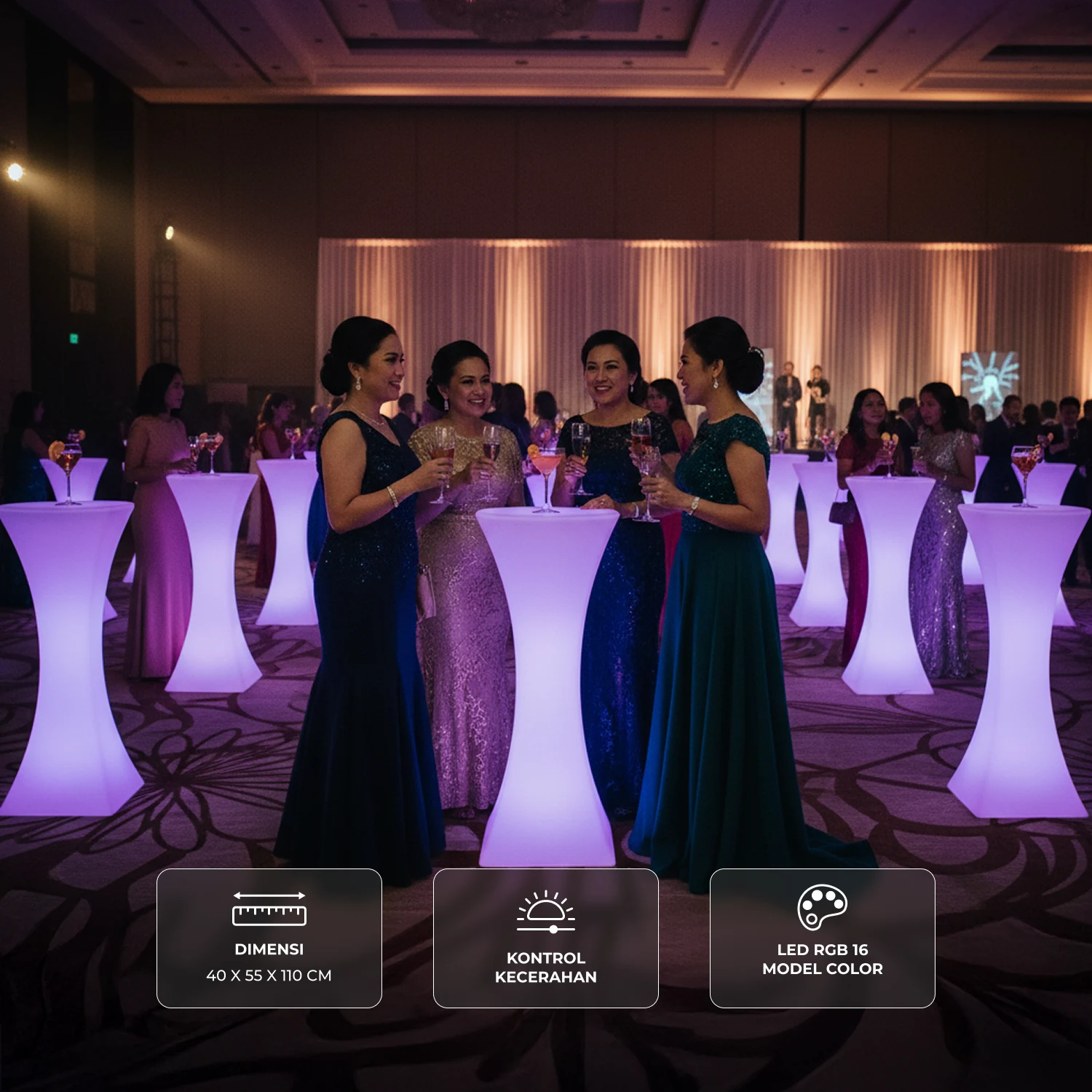 Cover-Migel sewa cocktail table LED Furniture Migel