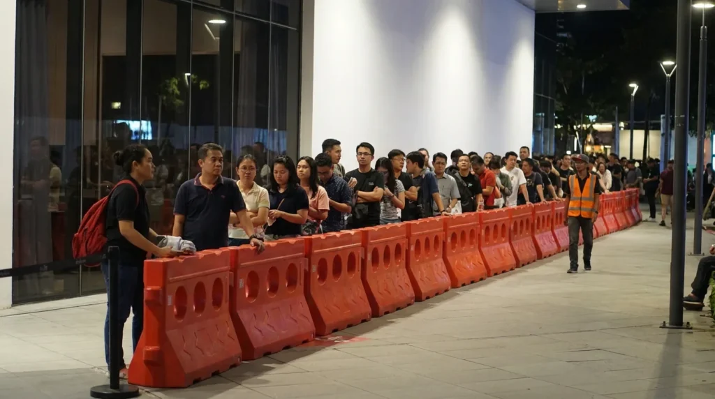 sewa water barrier pesta malam tahun baru