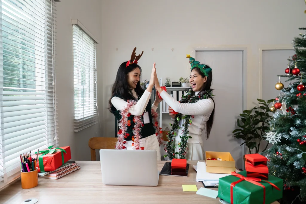 dekorasi natal di kantor led furniture ellogrin