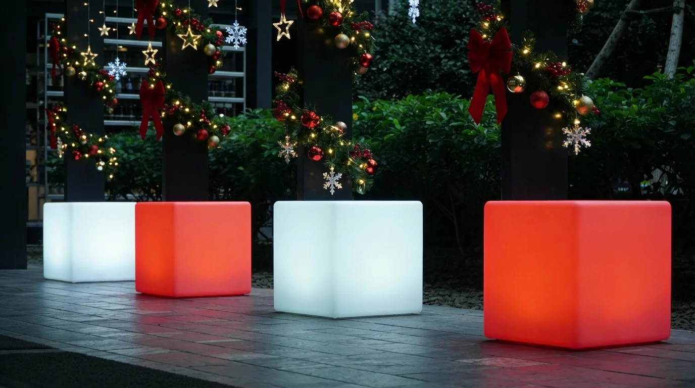 dekorasi natal di kantor led furniture ellogrin