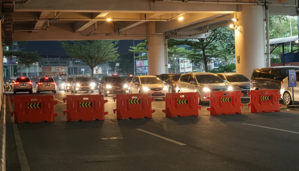 Keamanan Arus Mudik Sewa Road Barrier