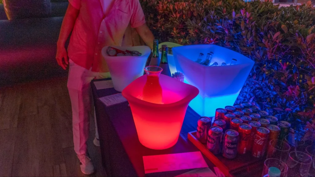 ice bucket led furniture untuk event rentalink