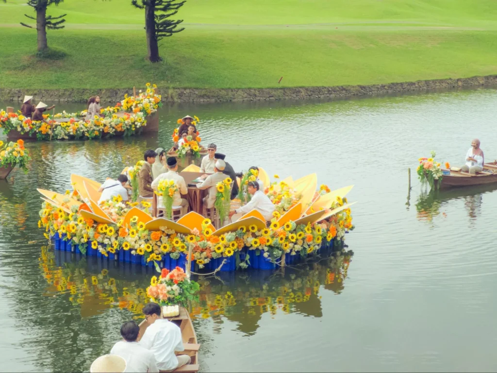 Platform Apung untuk Wedding kubus apung rentalink